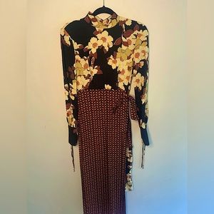 Luxe - Twinset Cherry Blossom Wrap Dress | Versatile for all Seasons NWT